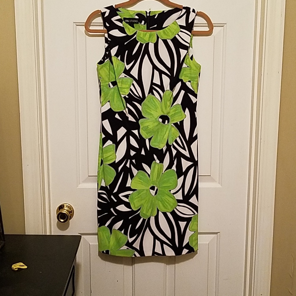IN Studio Green and Black Dress
